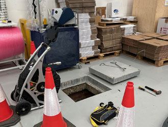 Unblocking a warehouse drain in Chelsea after hours – we deal with blocked drains 24/7.