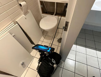 Tackling yet another blocked toilet on a commercial property in Holborn, London.