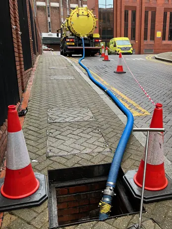 Sewage pump station cleaning London